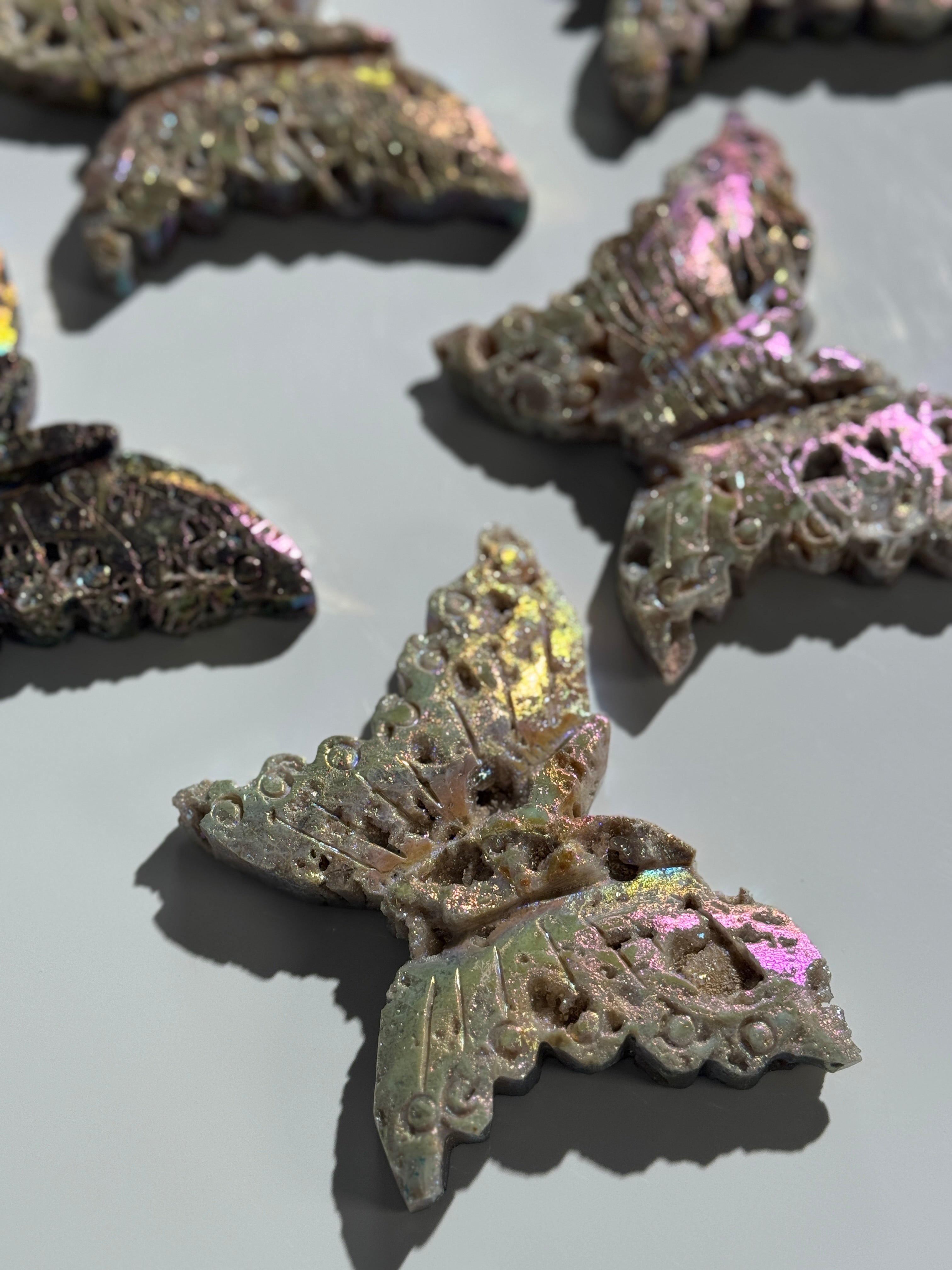 Druzy Sphalerit Schmetterling Angel Aura
