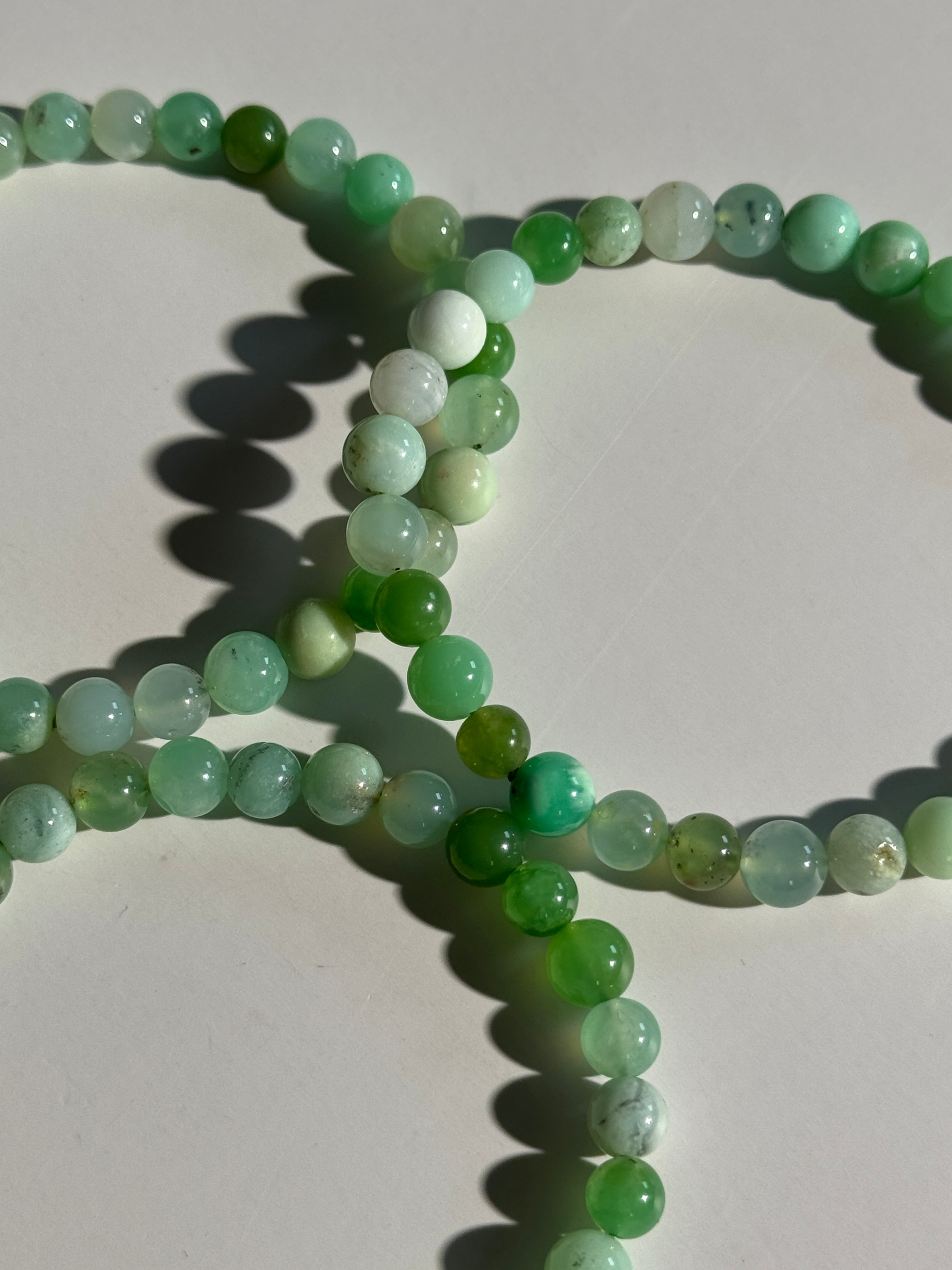 Chrysopras Kugelarmband