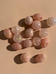 Angel Aura Rosenquarz Trommelstein