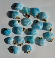 Larimar Anhänger | Gold 14k | Herz