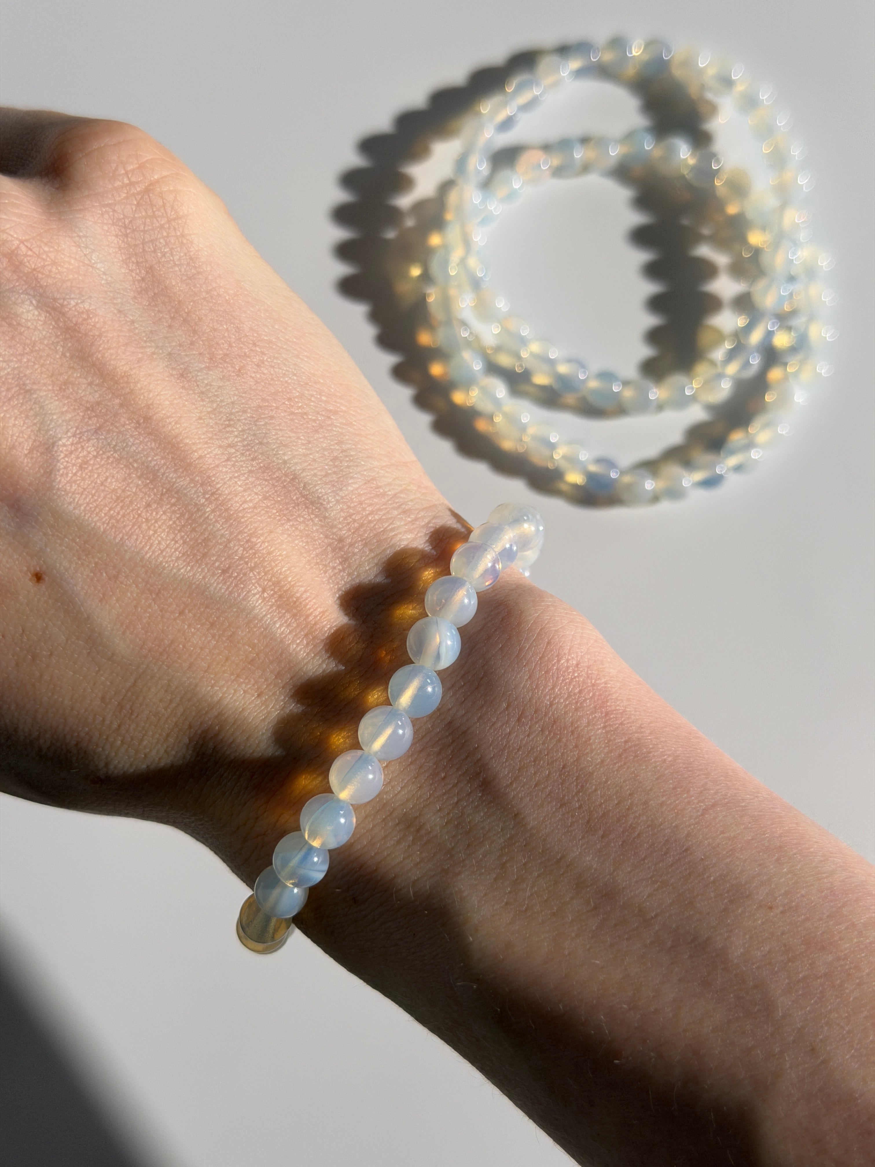 Opalit Kugelarmband Medium