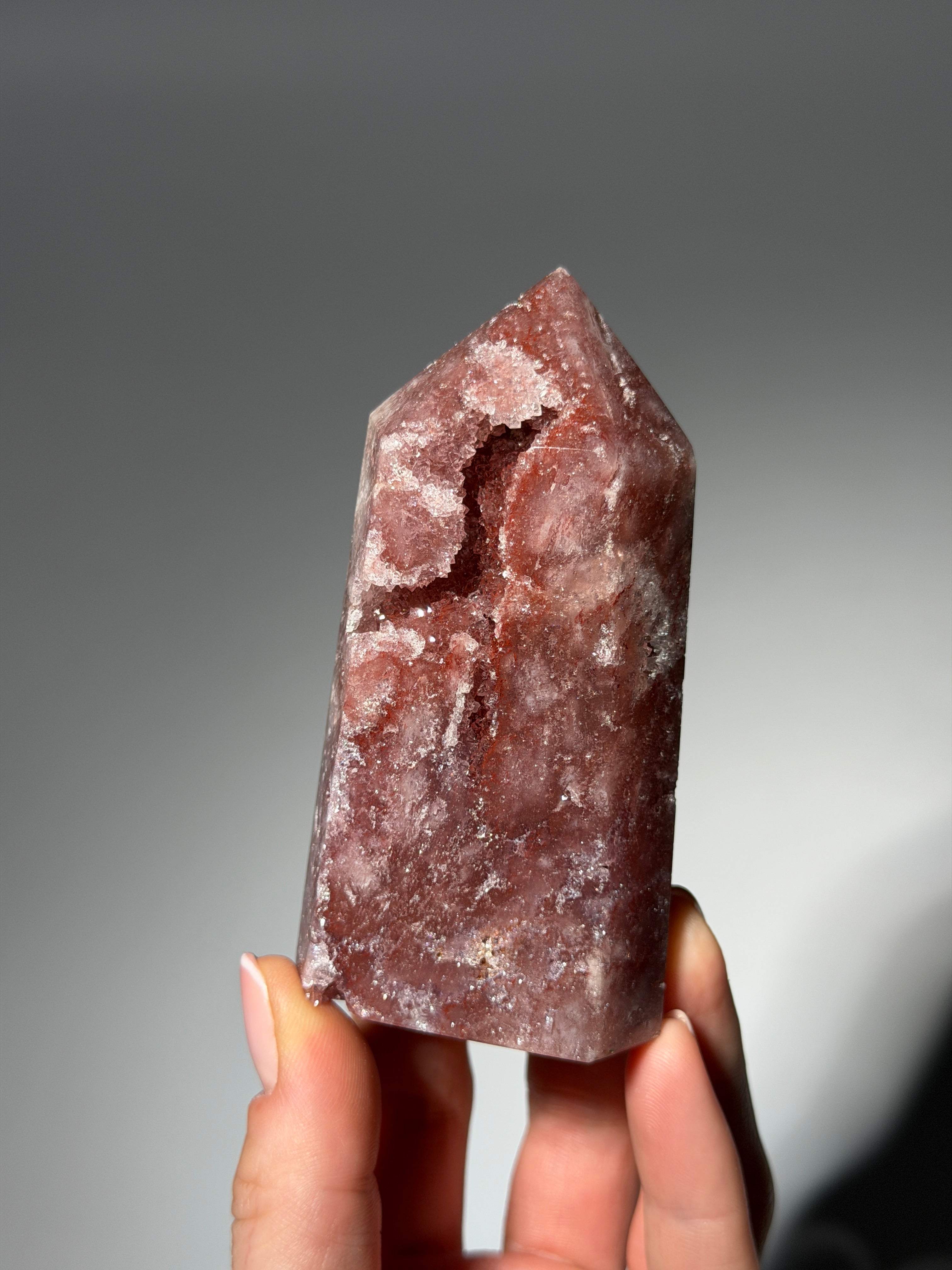 Raspberry Pink Amethyst Obelisk / s
