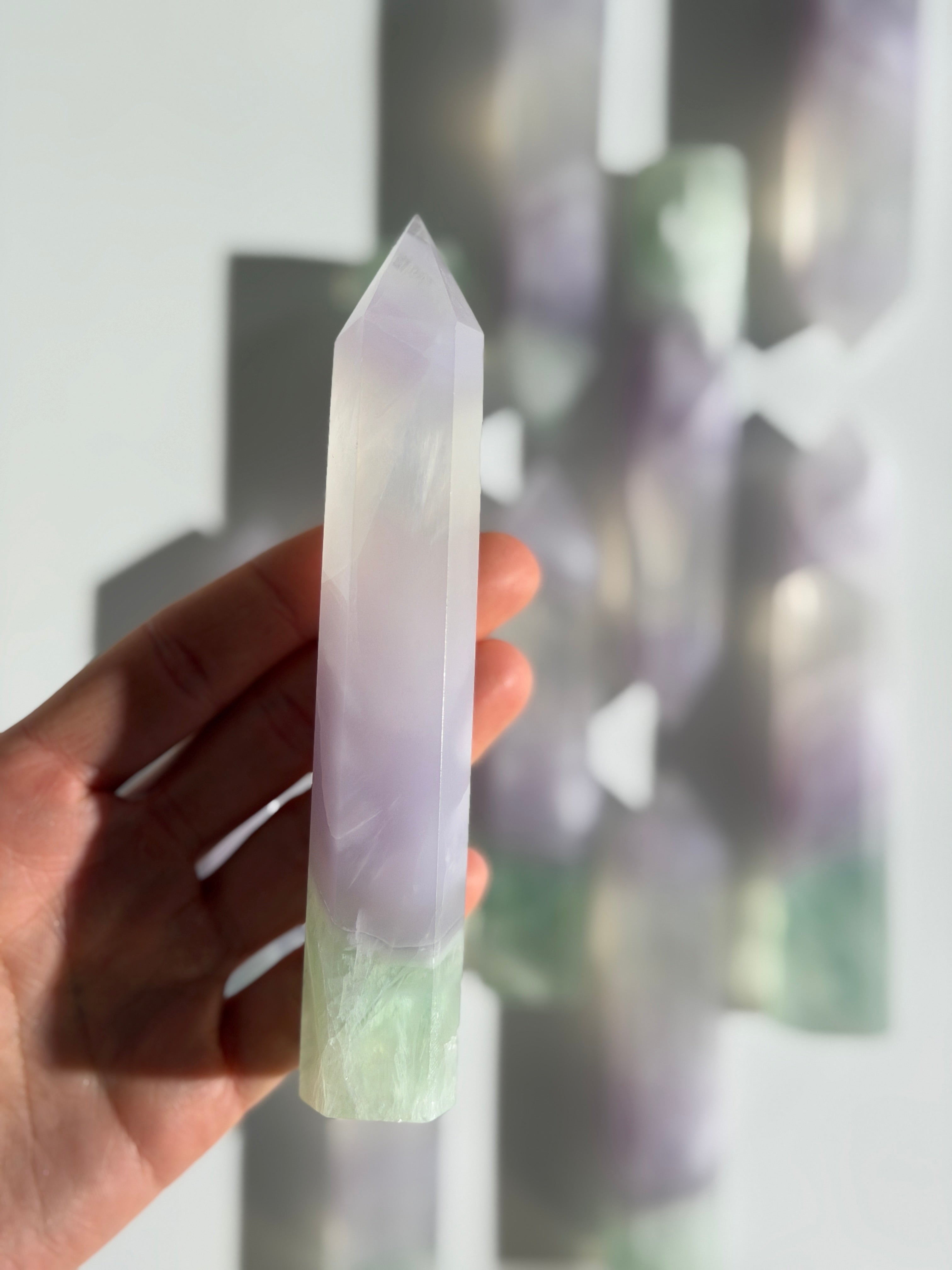 Lavendel Fluorit Turm
