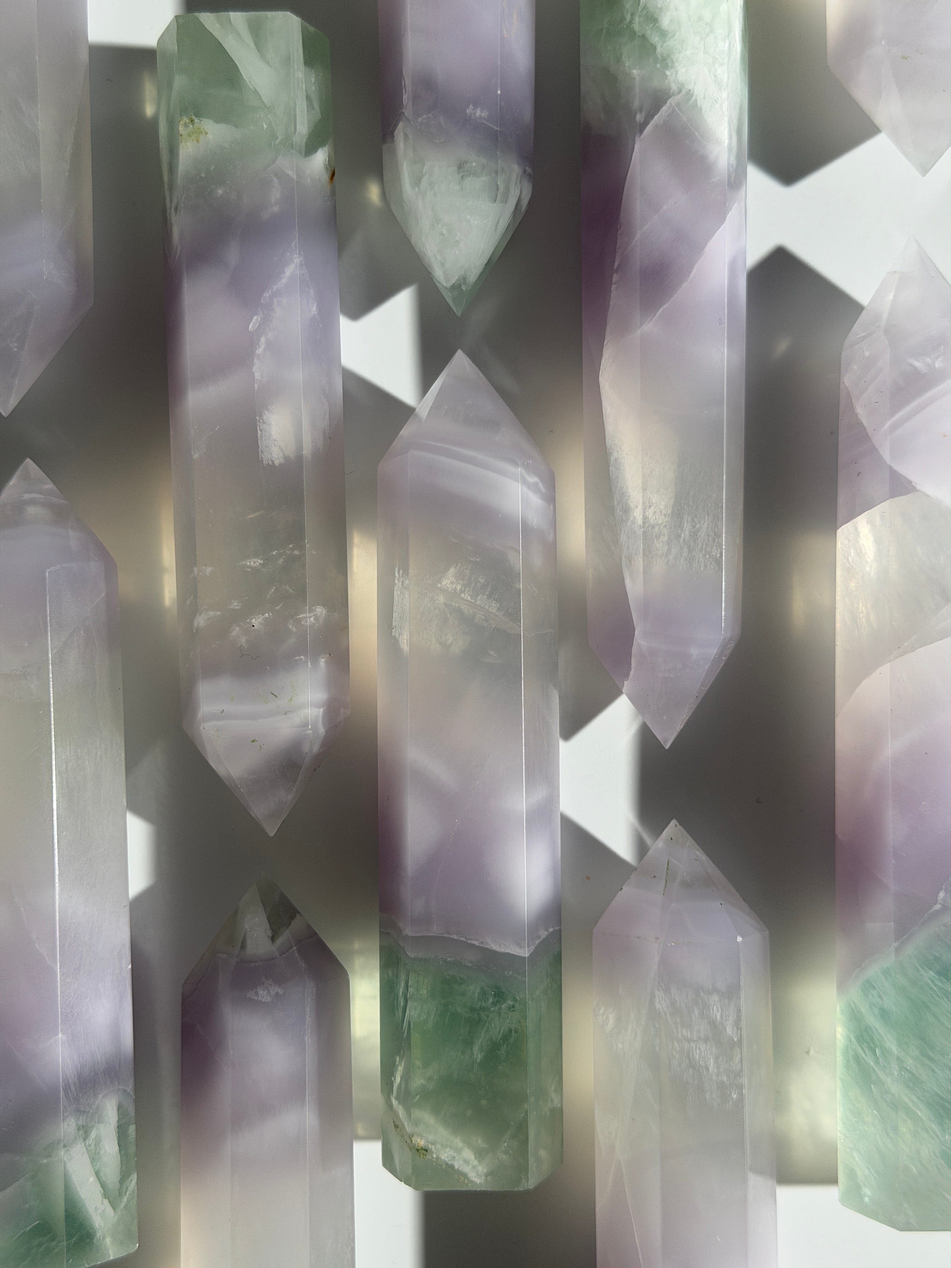 Lavendel Fluorit Turm