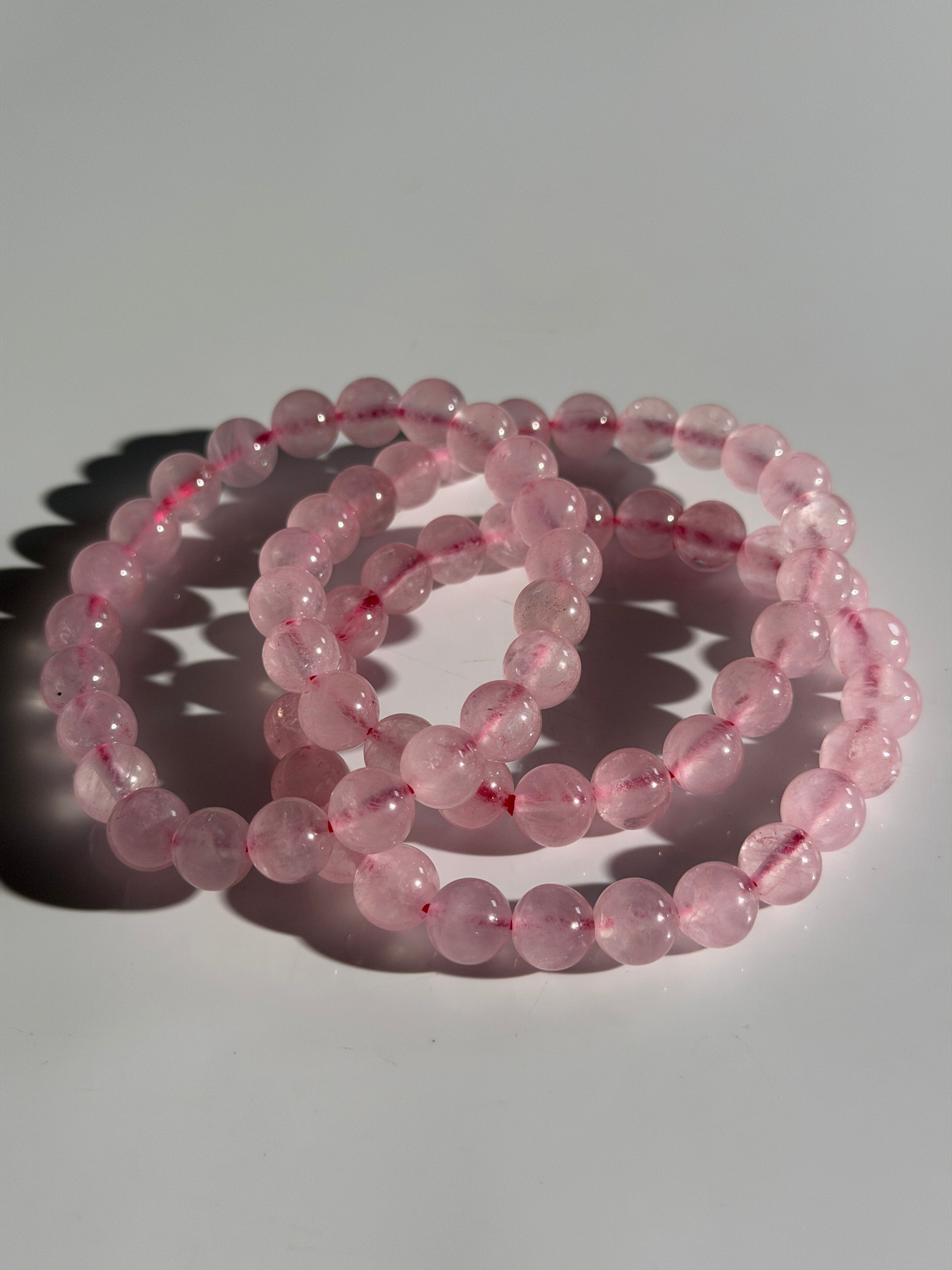 Rosenquarz Kugelarmband