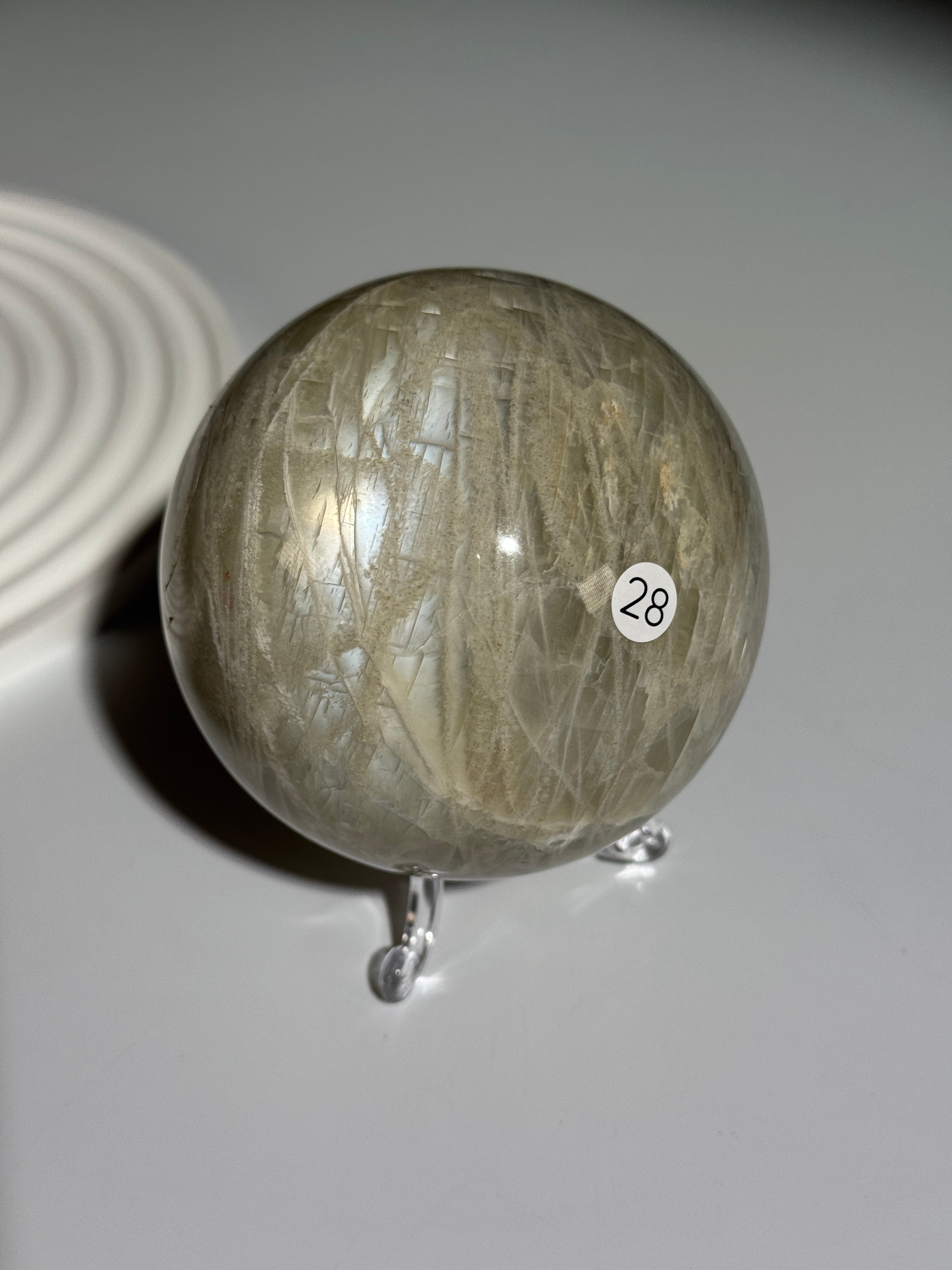 Grüner Mondstein Kugel