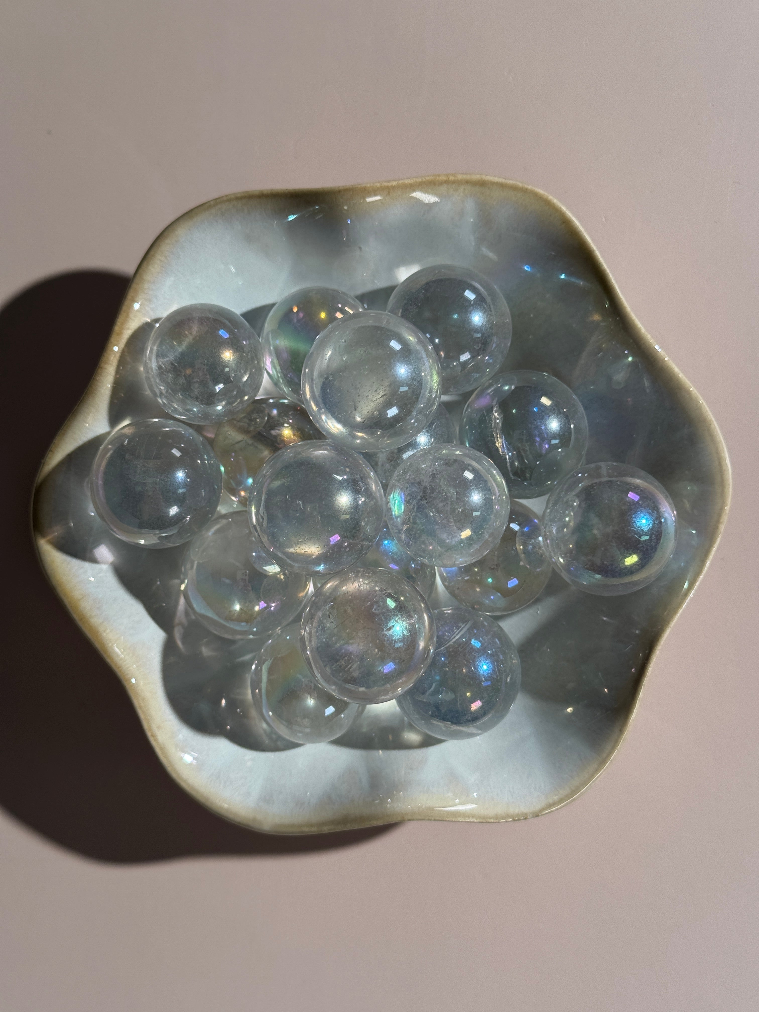 Angel Aura Bergkristall Kugel