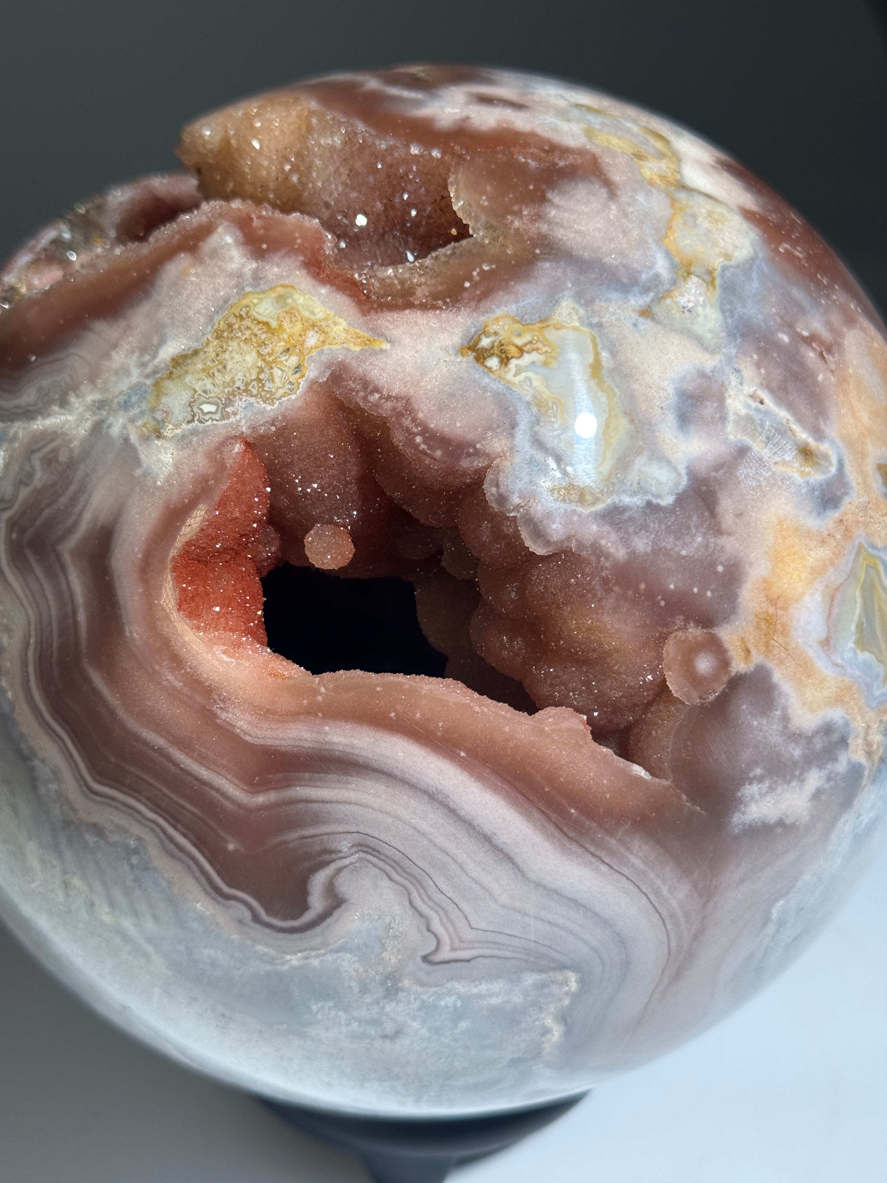 Pink Amethyst Kugel XL [High Quality]