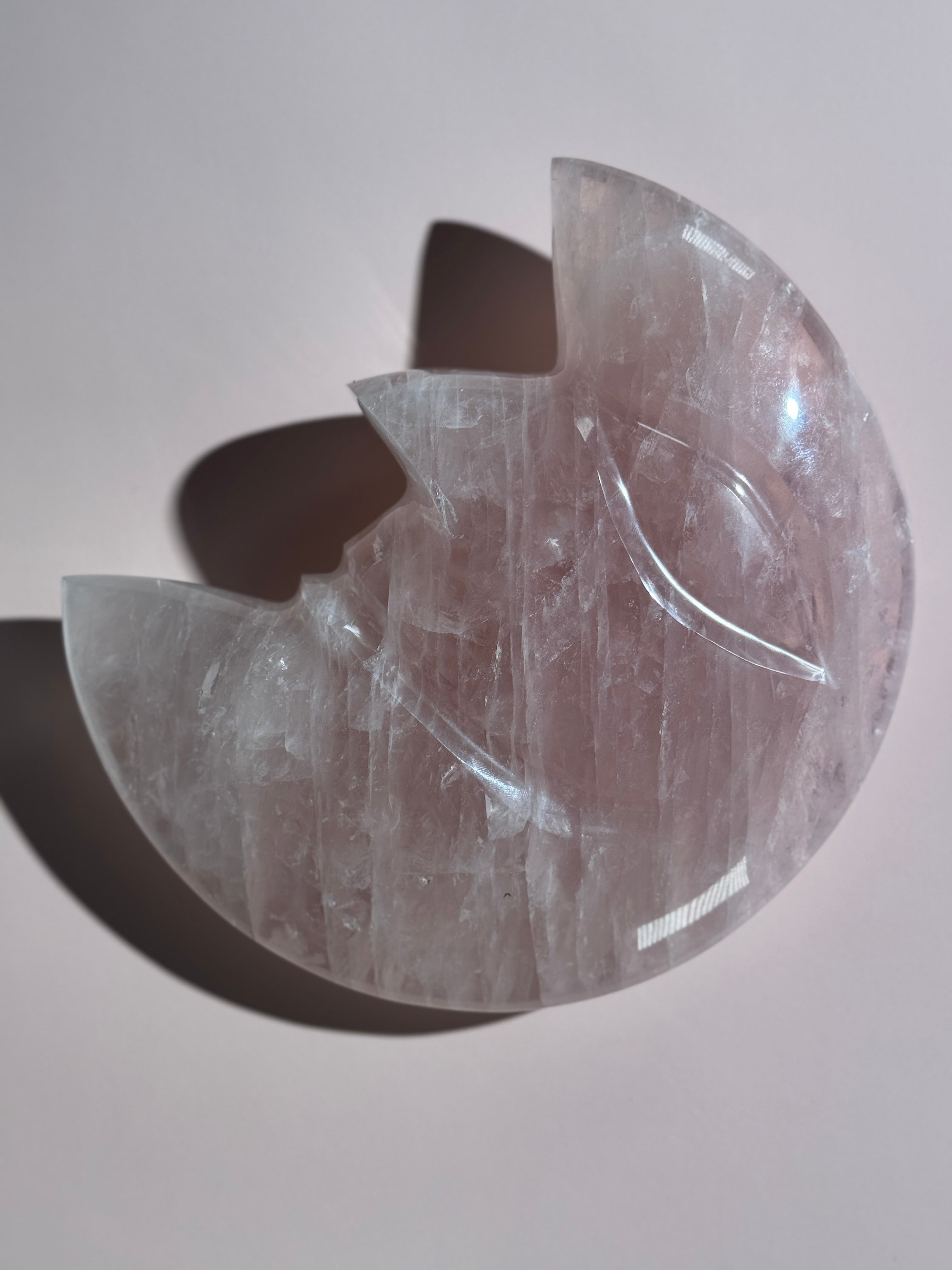 Rosenquarz Mond XL