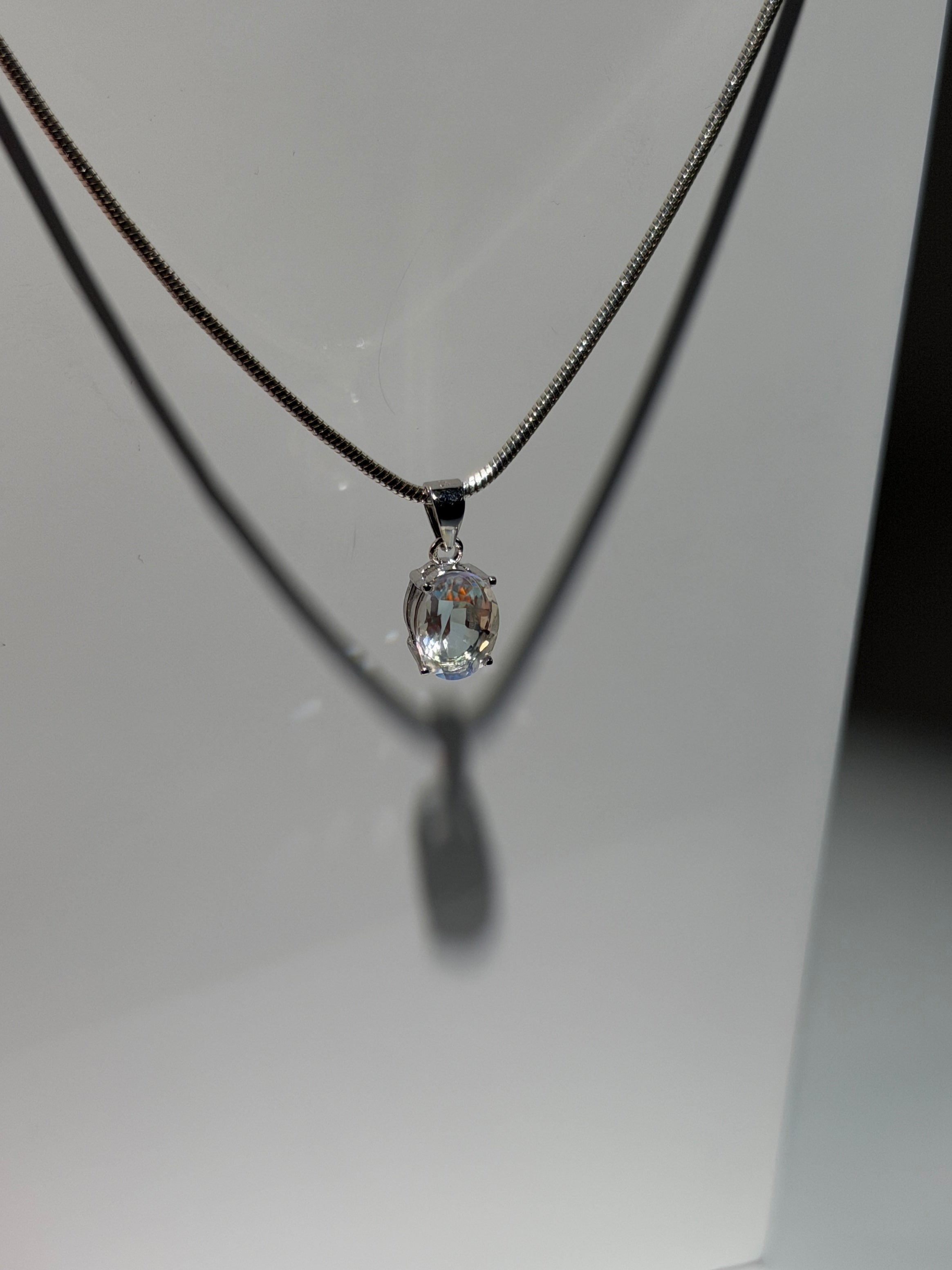 Madagaskar Mondstein Anhänger | Oval | 5