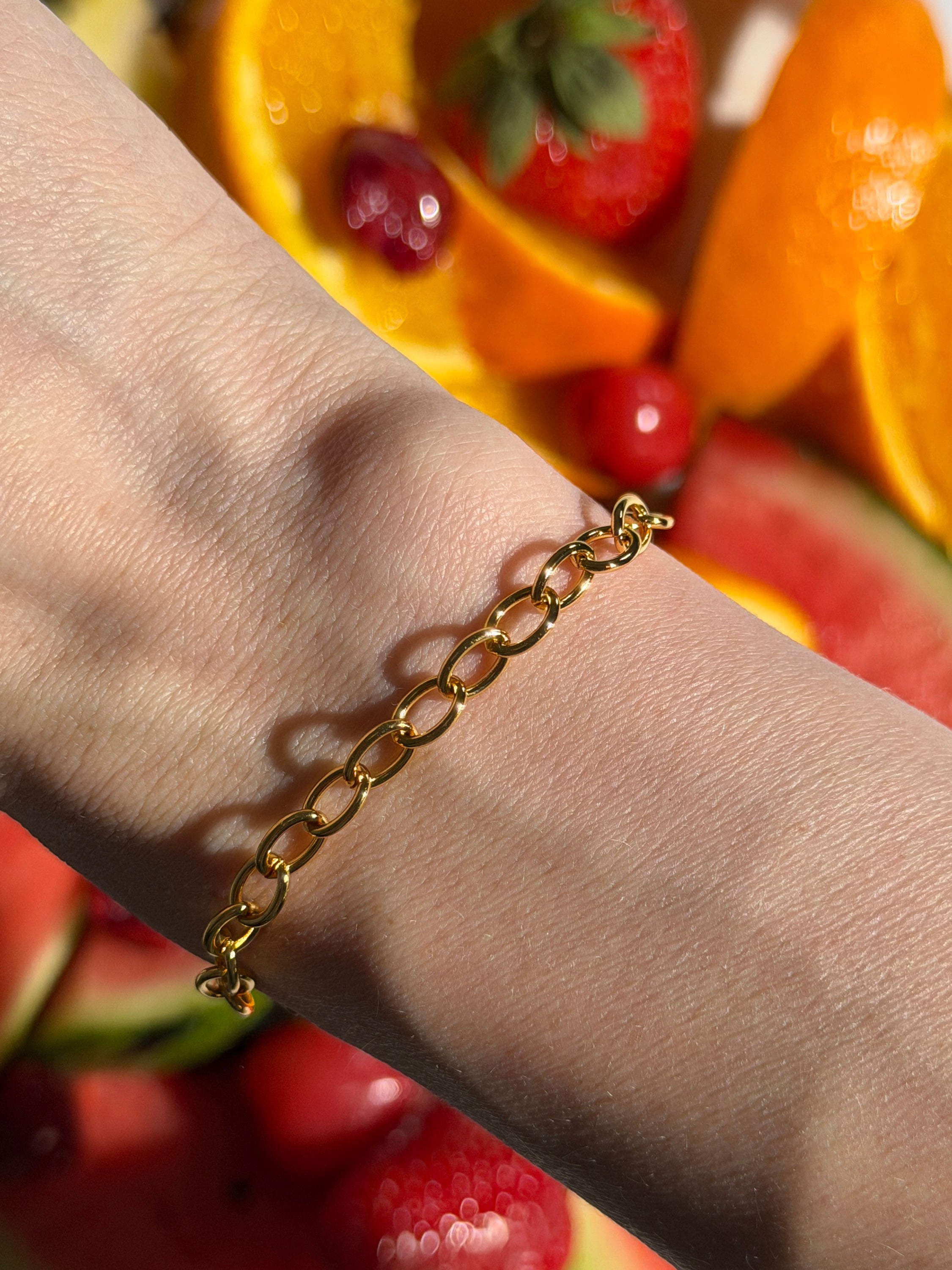 Basic Charm Armband (Gold) - ohne Charms
