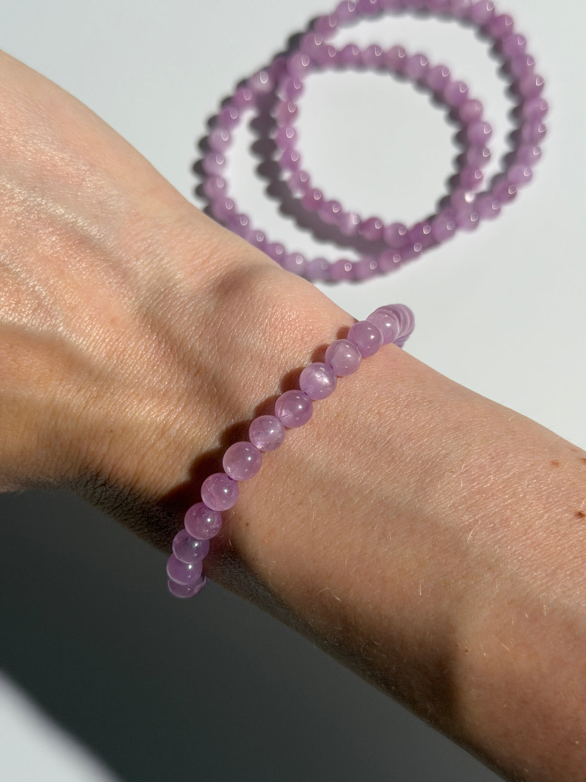 Kunzit Kugelarmband