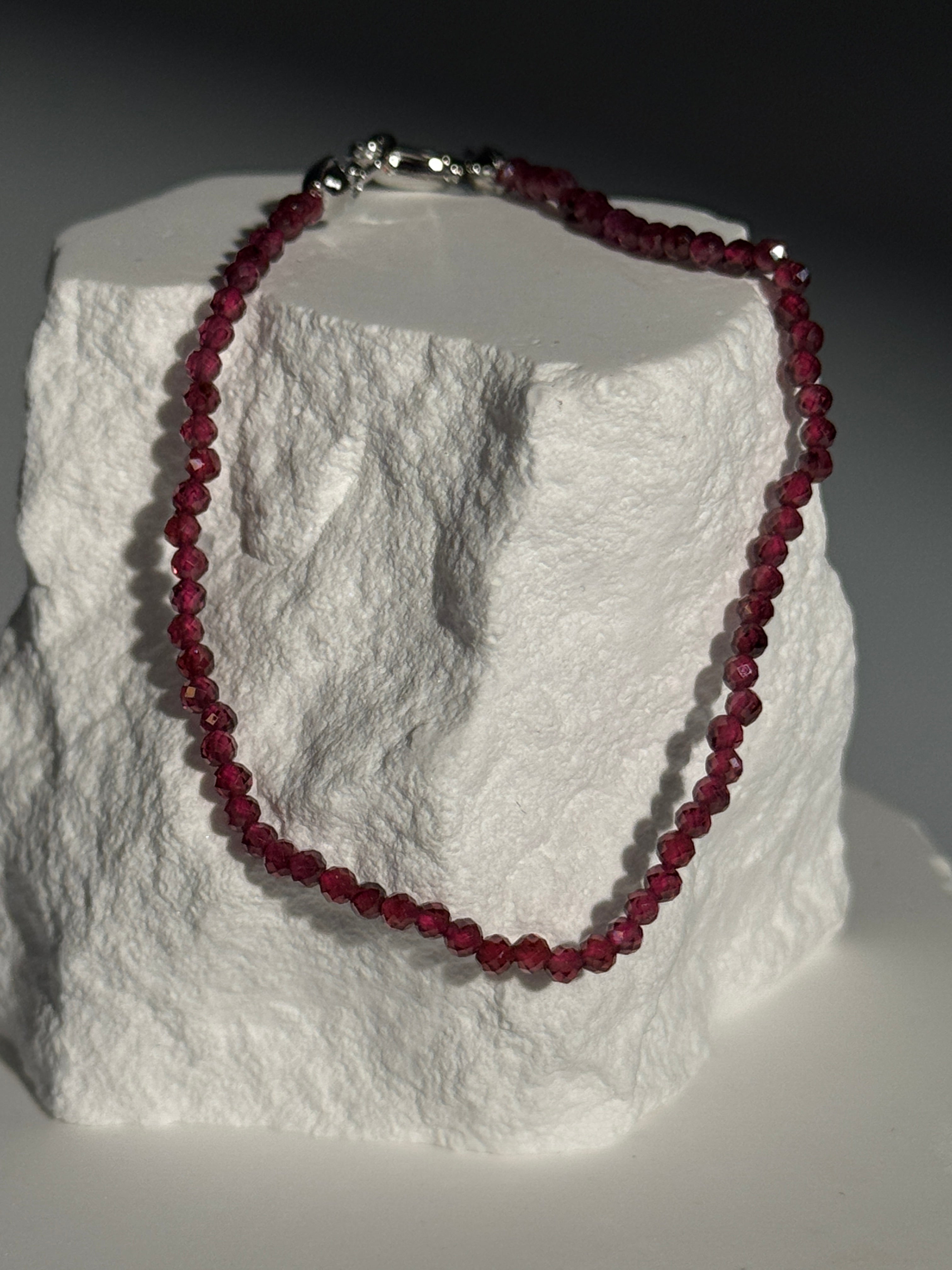 Rubin Armband mit Verlängerung