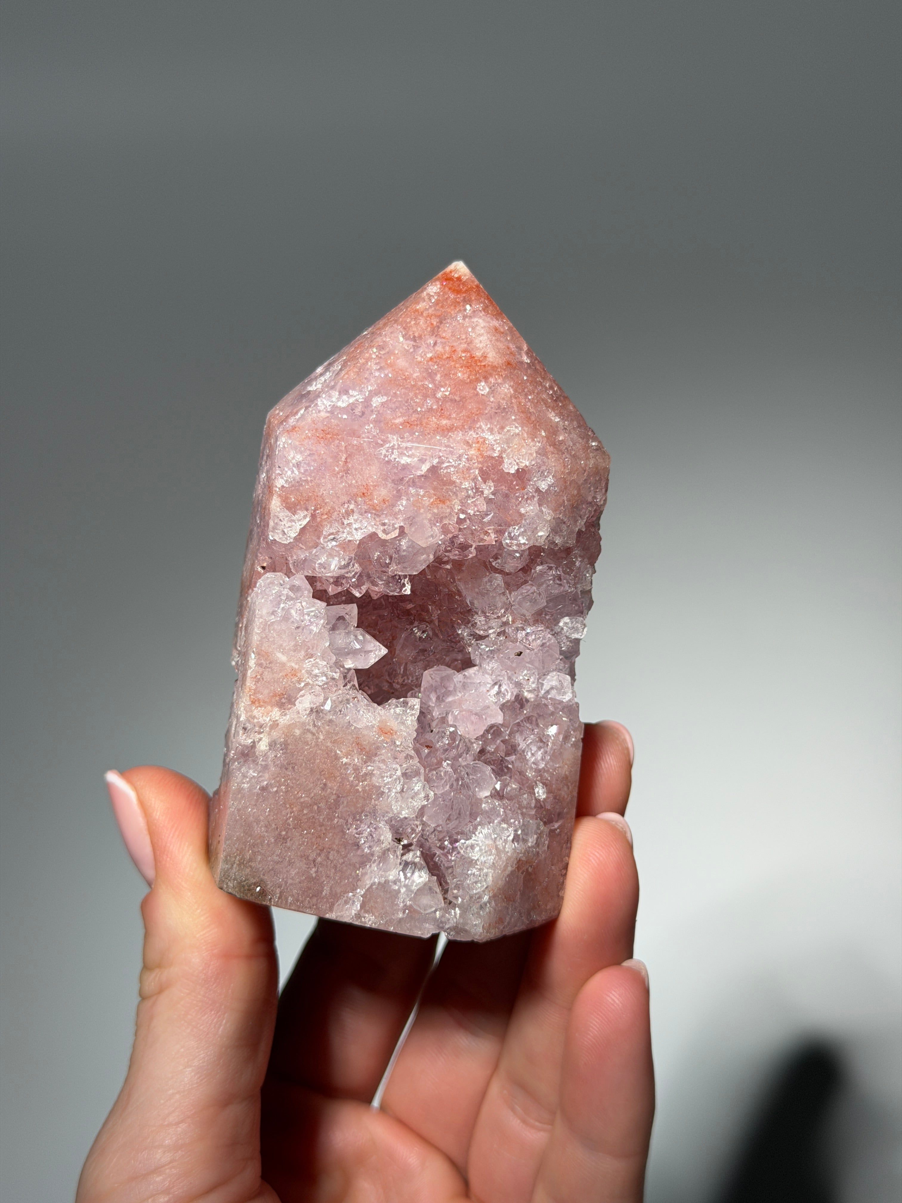 Raspberry Pink Amethyst Obelisk / s