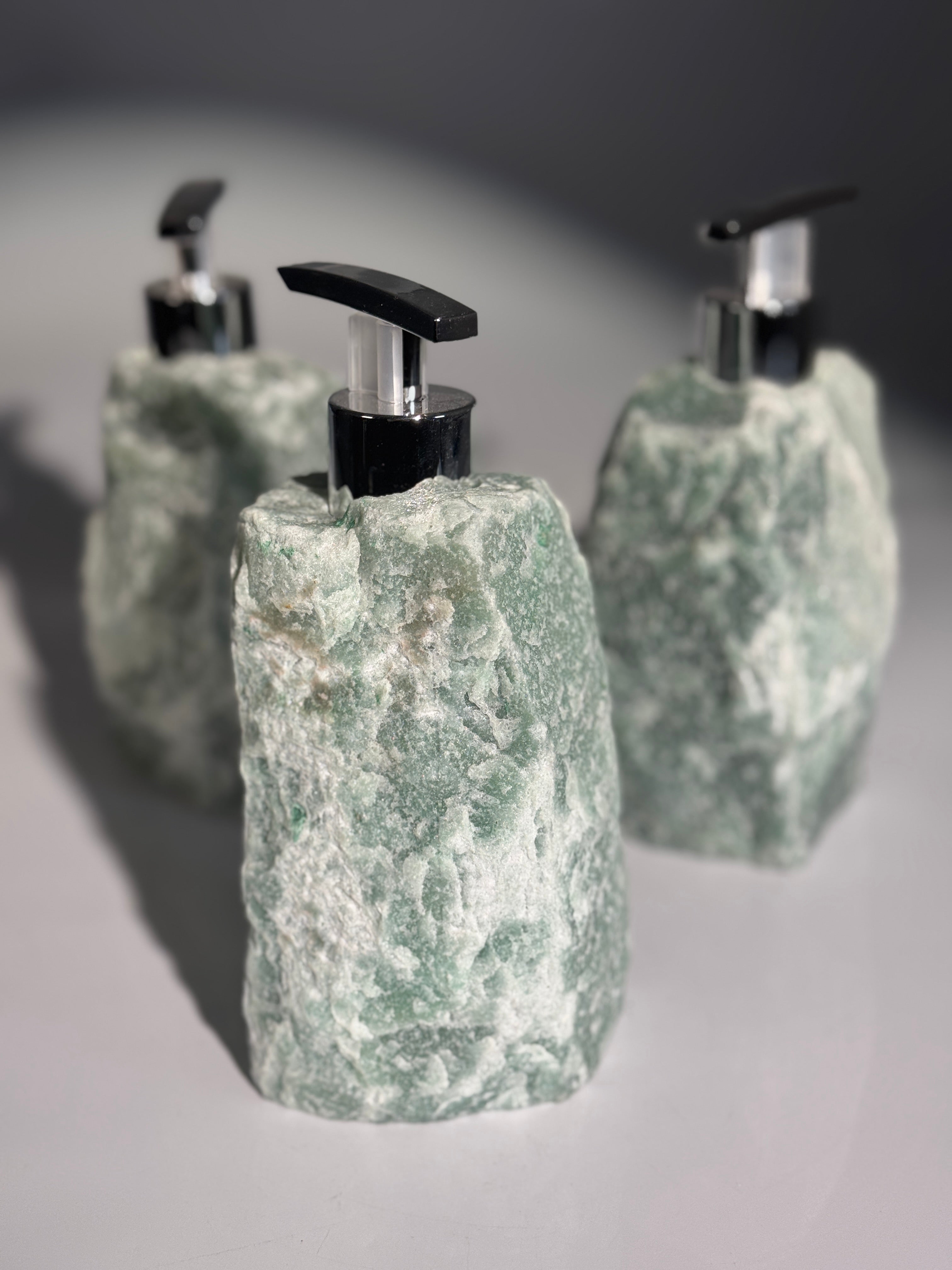 Grüner Aventurin Seifenspender
