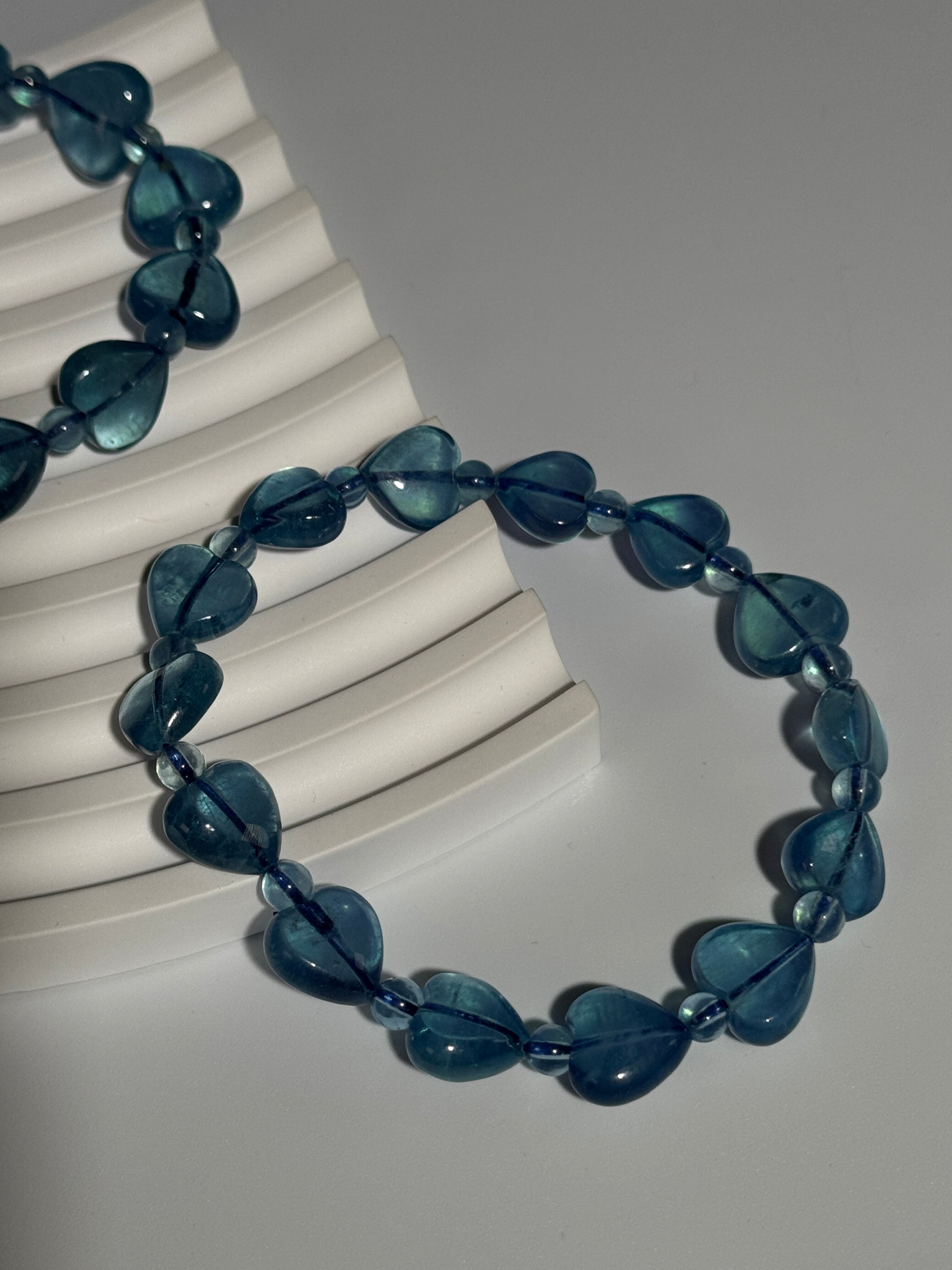 Aquamarin Herzarmband