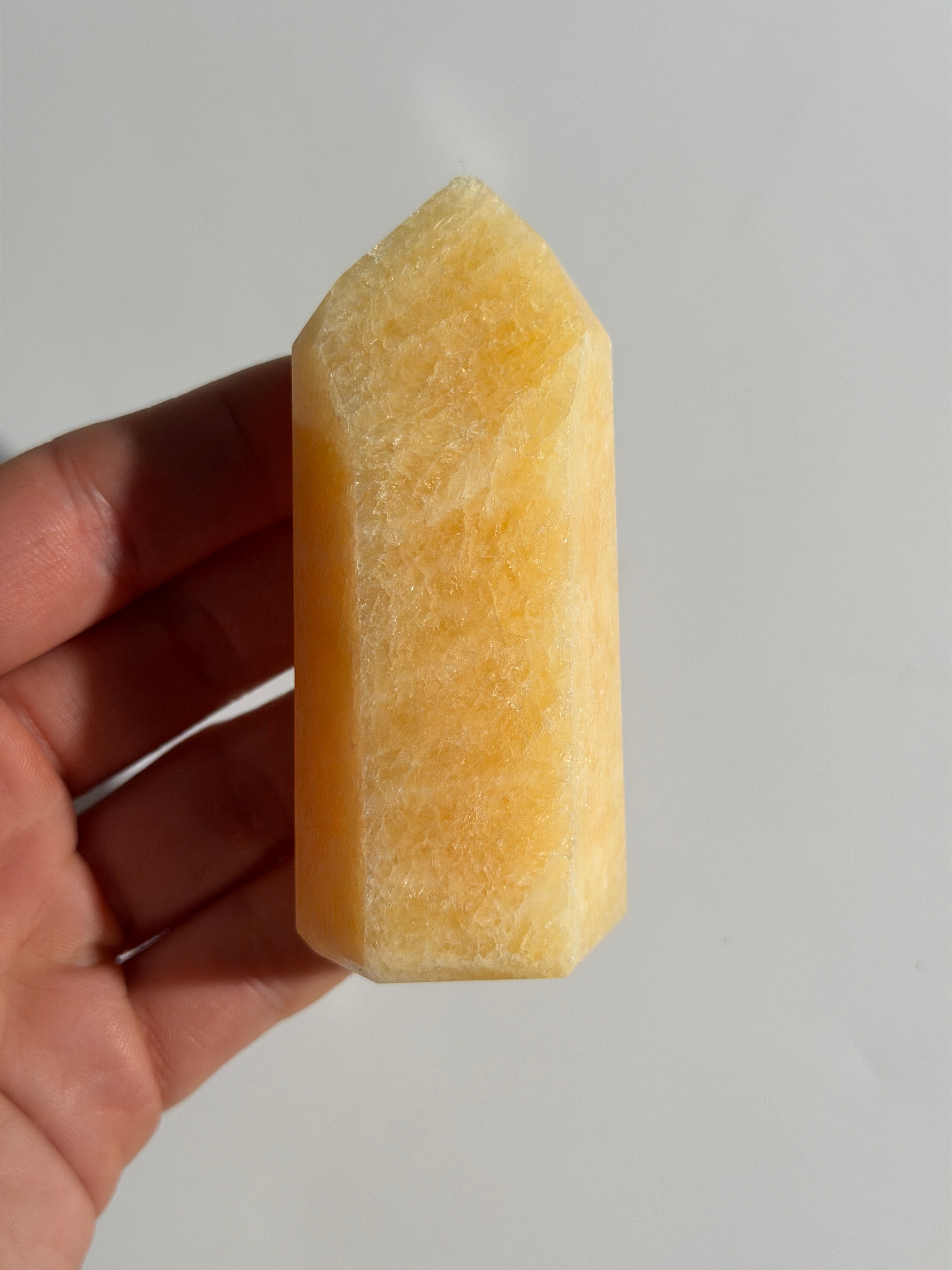 Orangen Calcit Turm 🍊
