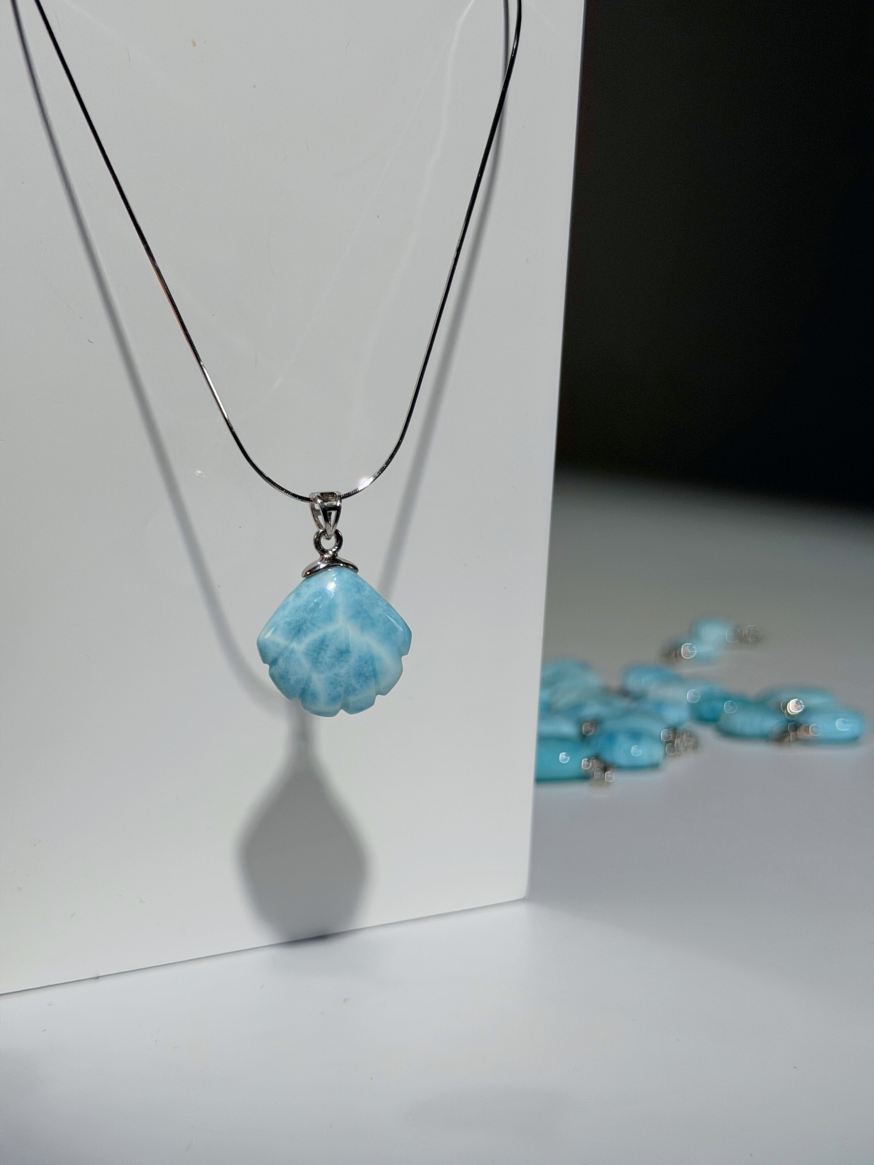 Larimar Muschel Anhänger | High Quality