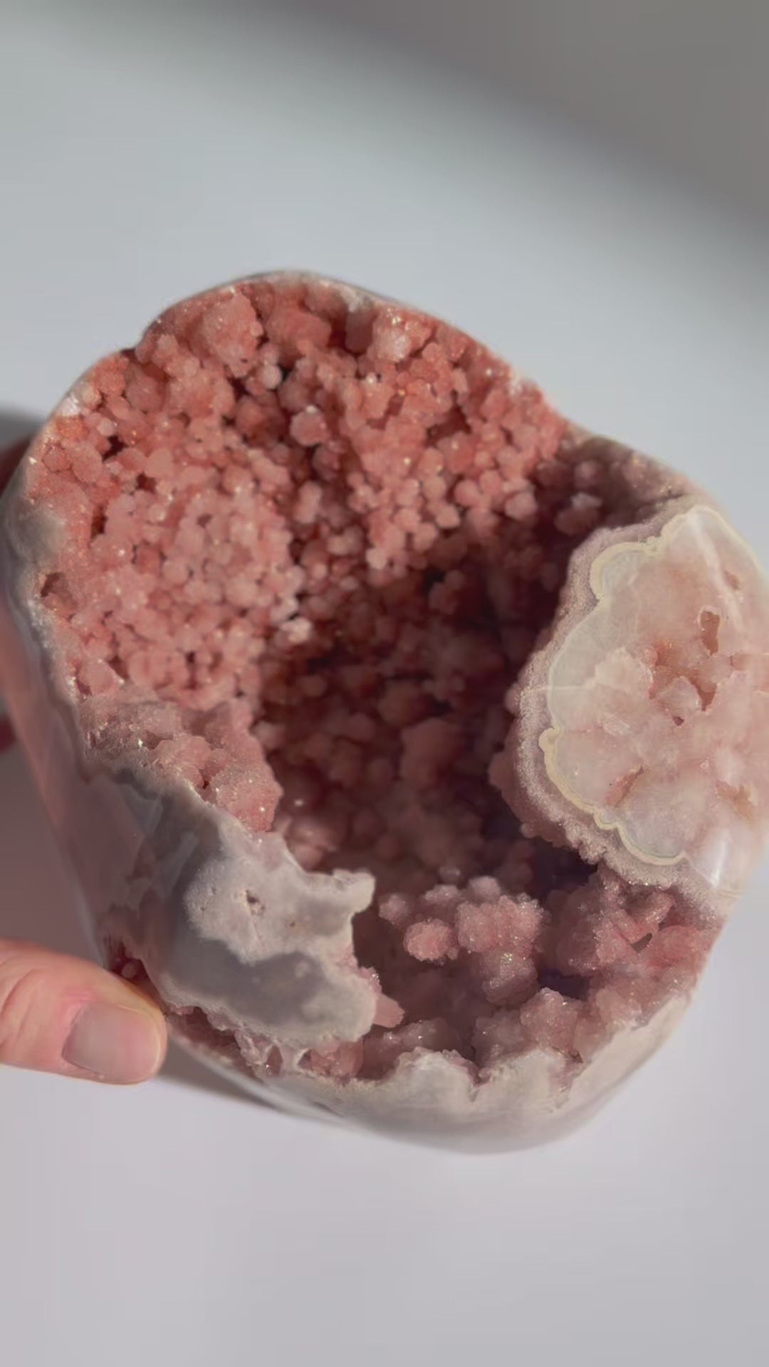 Video laden: Pink Amethyst Freeform | Unikat